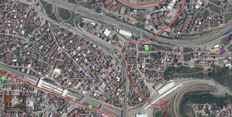 Gebze İstasyon Satılık Ticari İmarlı Gebze İstasyon Cd. Cephe Ticari 373 M2 Satılık Arsa Ve Binası