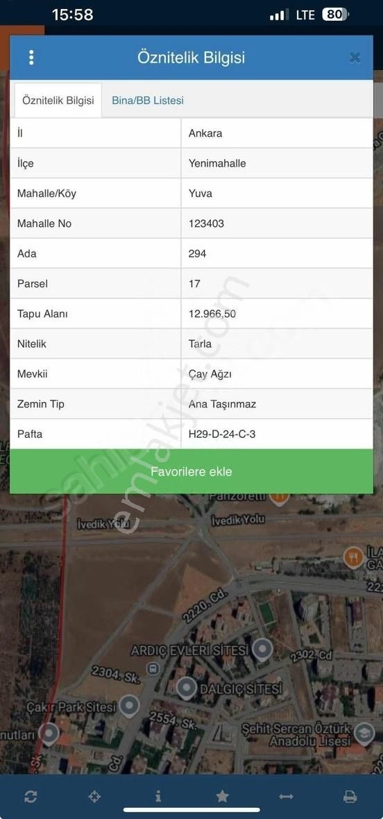 Çakırlarda Kiralık Arsa
