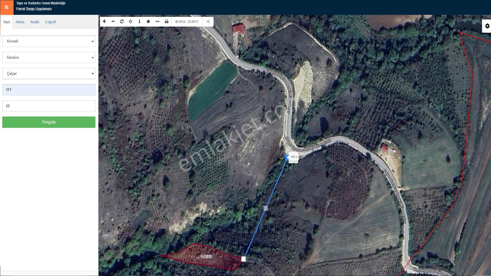 Kandıra Çalyer'de 2.312,5 M2 Satılık Arsa %5 İmarlı - Görsel 4