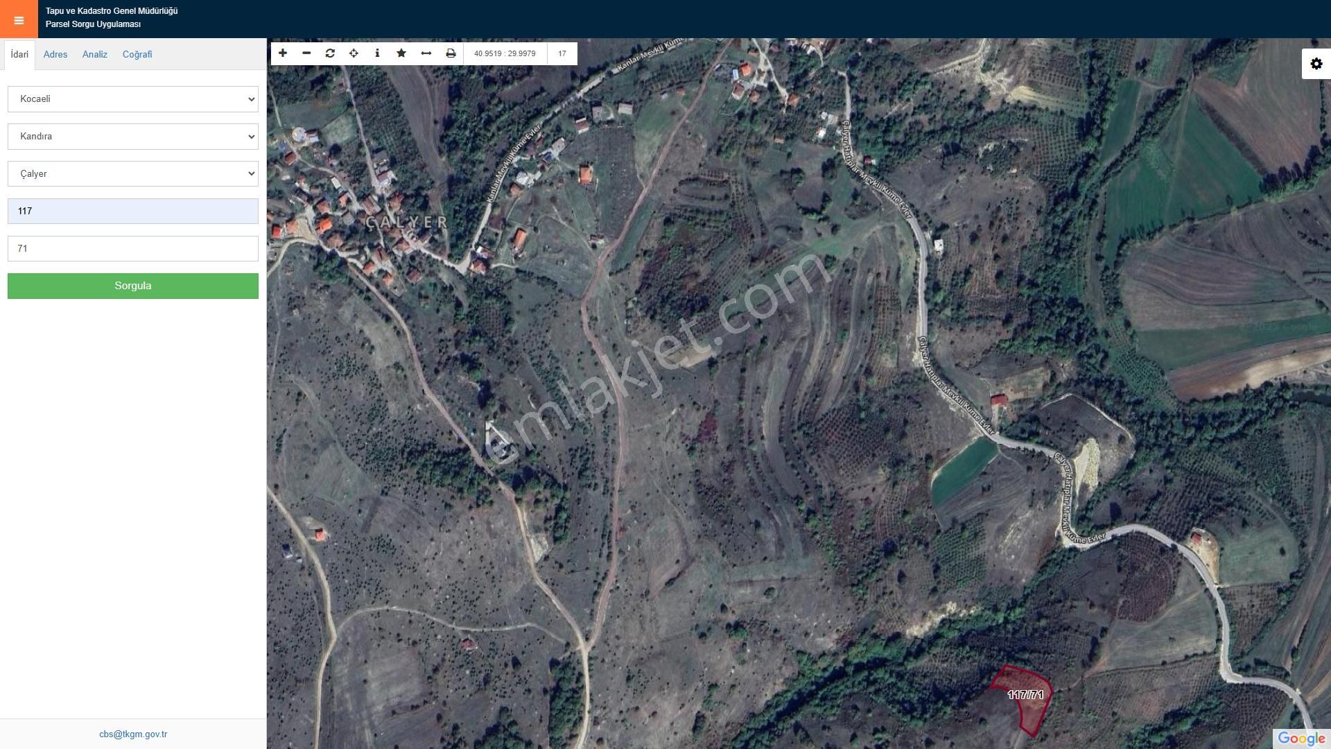 Kandıra Çalyer'de 2.819,48 M2 Satılık Arsa %5 İmarlı - Görsel 3