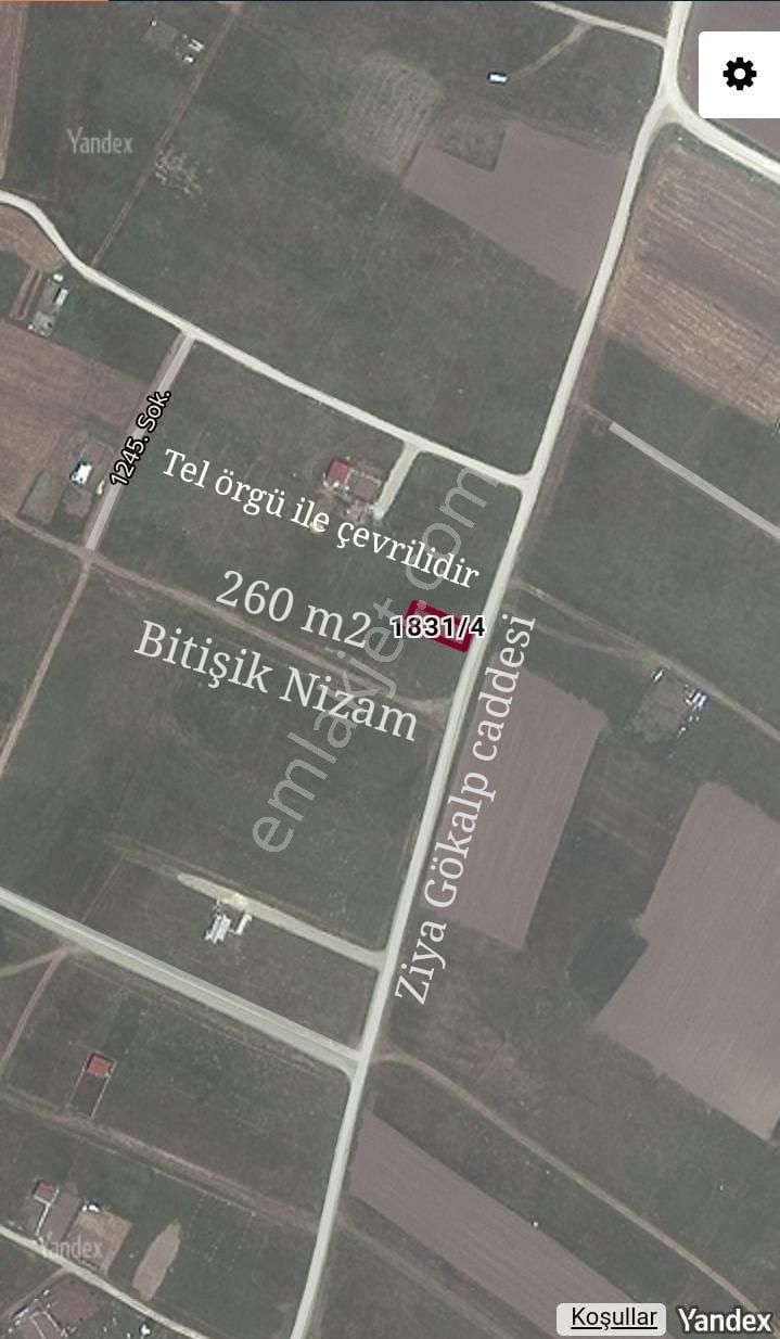 Kapaklı Atatürk Satılık Konut İmarlı Tekirdağ Kapaklı'da 260 M2 Cadde Cepheli Ticari+konut