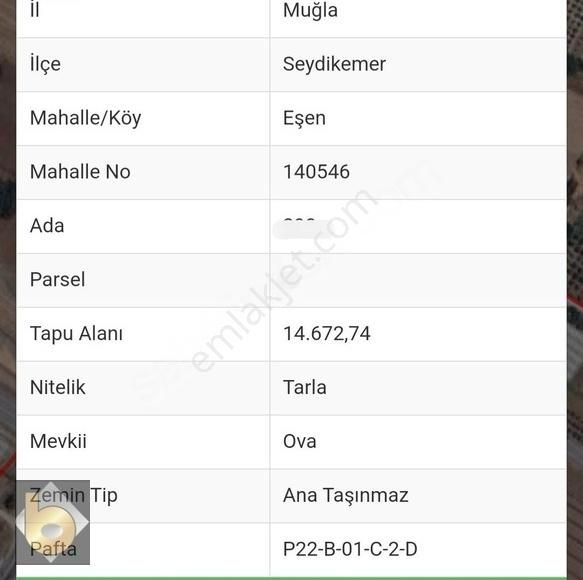 Seydikemer Eşen De Satılık 15 Dönüm Kelepir Tarla - Görsel 2