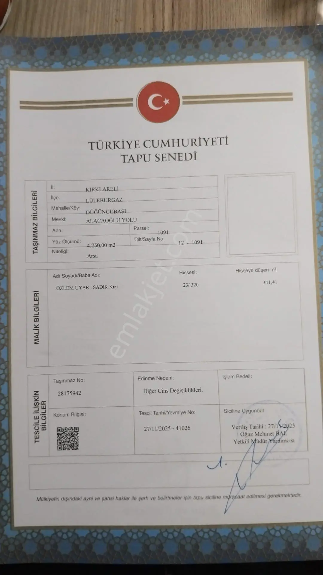 Satılık Köy İçi Arsa - Görsel 2