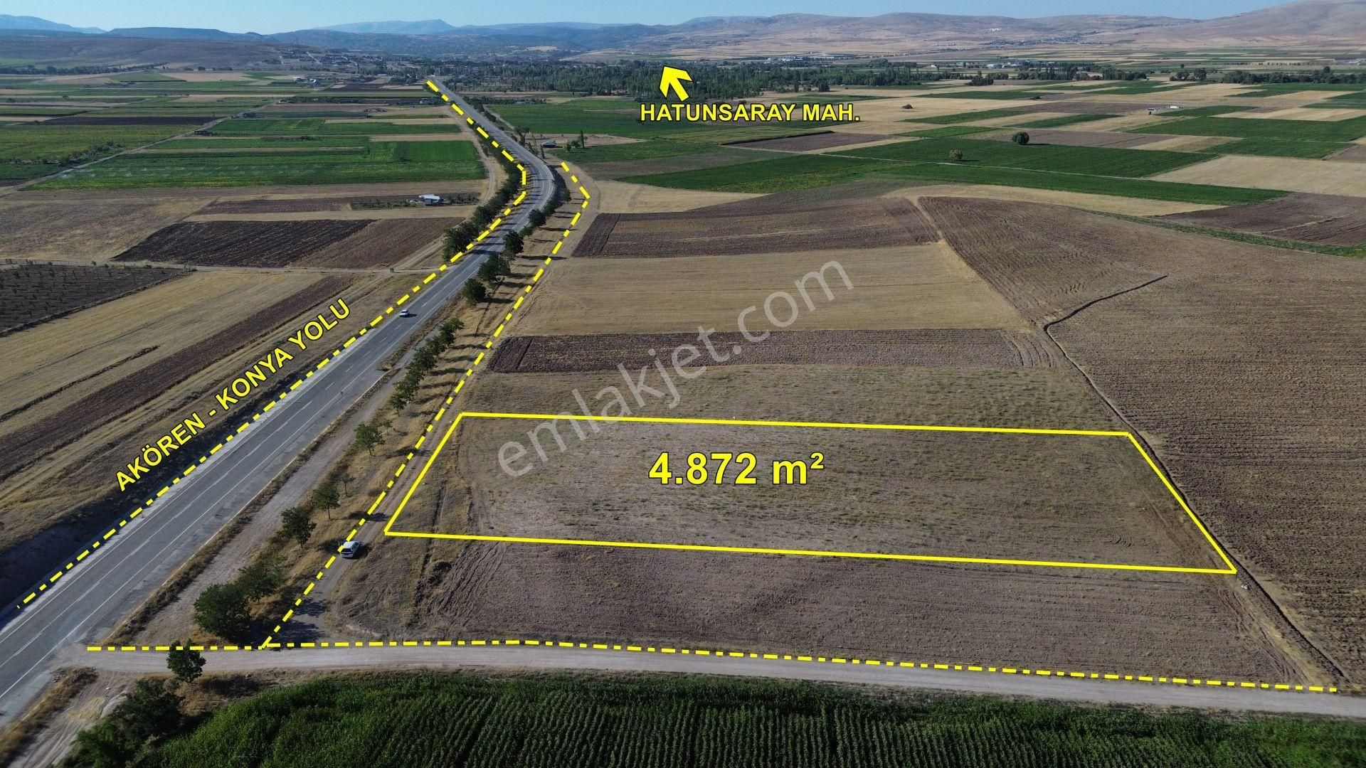 Meram Hatunsaray Satılık Tarla Anayol Cepheli 4.872 M² / Konya / Meram / Hatunsaray / Tarla