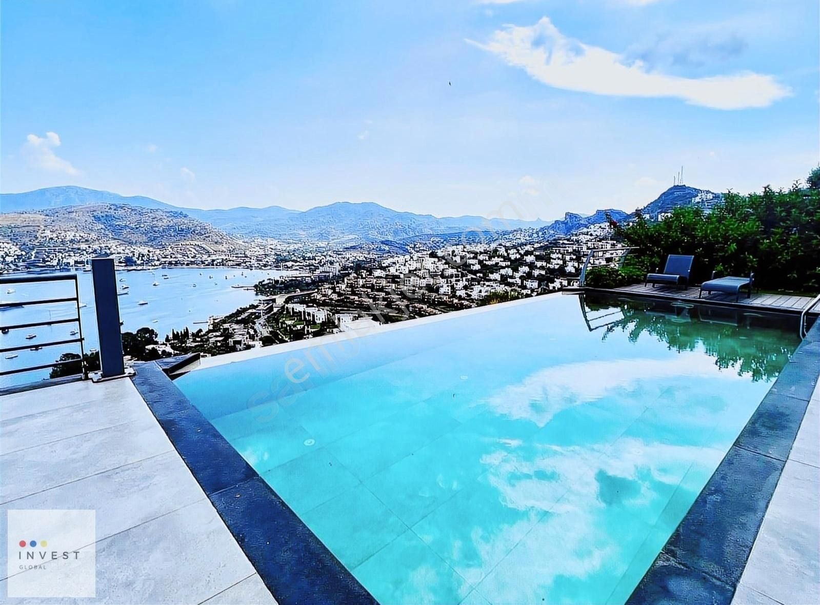 Bodrum Gündoğan Satılık Villa Gündoğanda Deniz Manzaralı Bahçeli 4+1 Havuzlu Satılık Villa