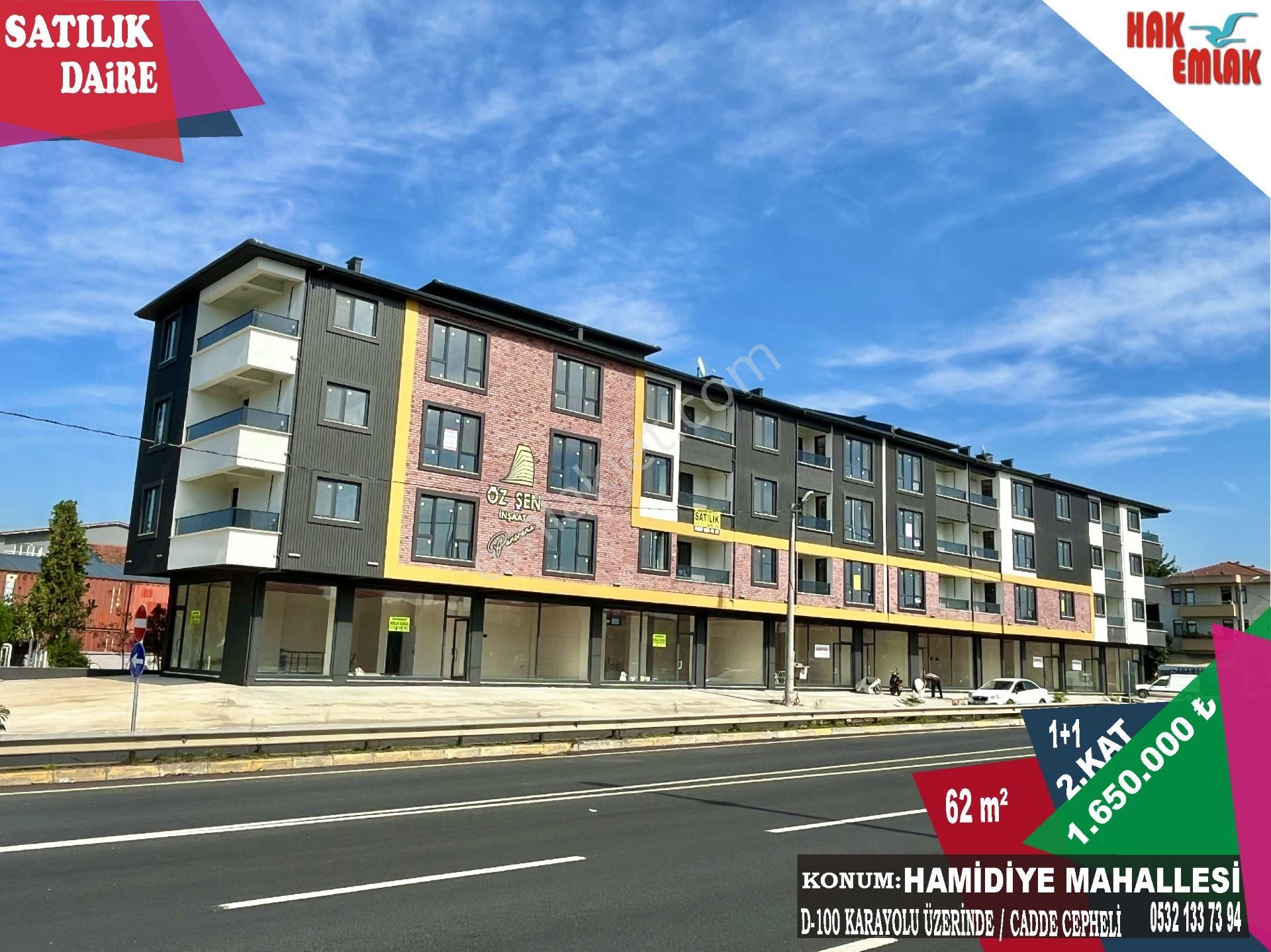 Düzce Merkez Hamidiye Satılık Daire Hak Emlak'tan Hamidiye Mah Cadde Cepheli Satılık 1+1 Uygun Daire