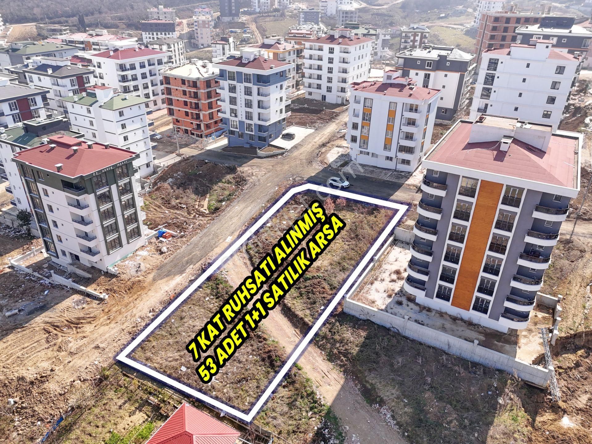 Atakum Körfez Satılık Konut İmarlı 53 Adet 1+1 Projeli Ruhsatlı 1250 M2 Köşe Başı Arsa