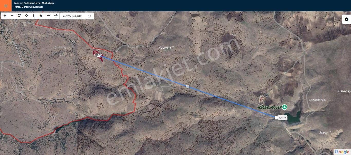 Meram Yeşiltekke ' De 10.129 M2 Müstakil Tapu Satılık Tarla - Görsel 7