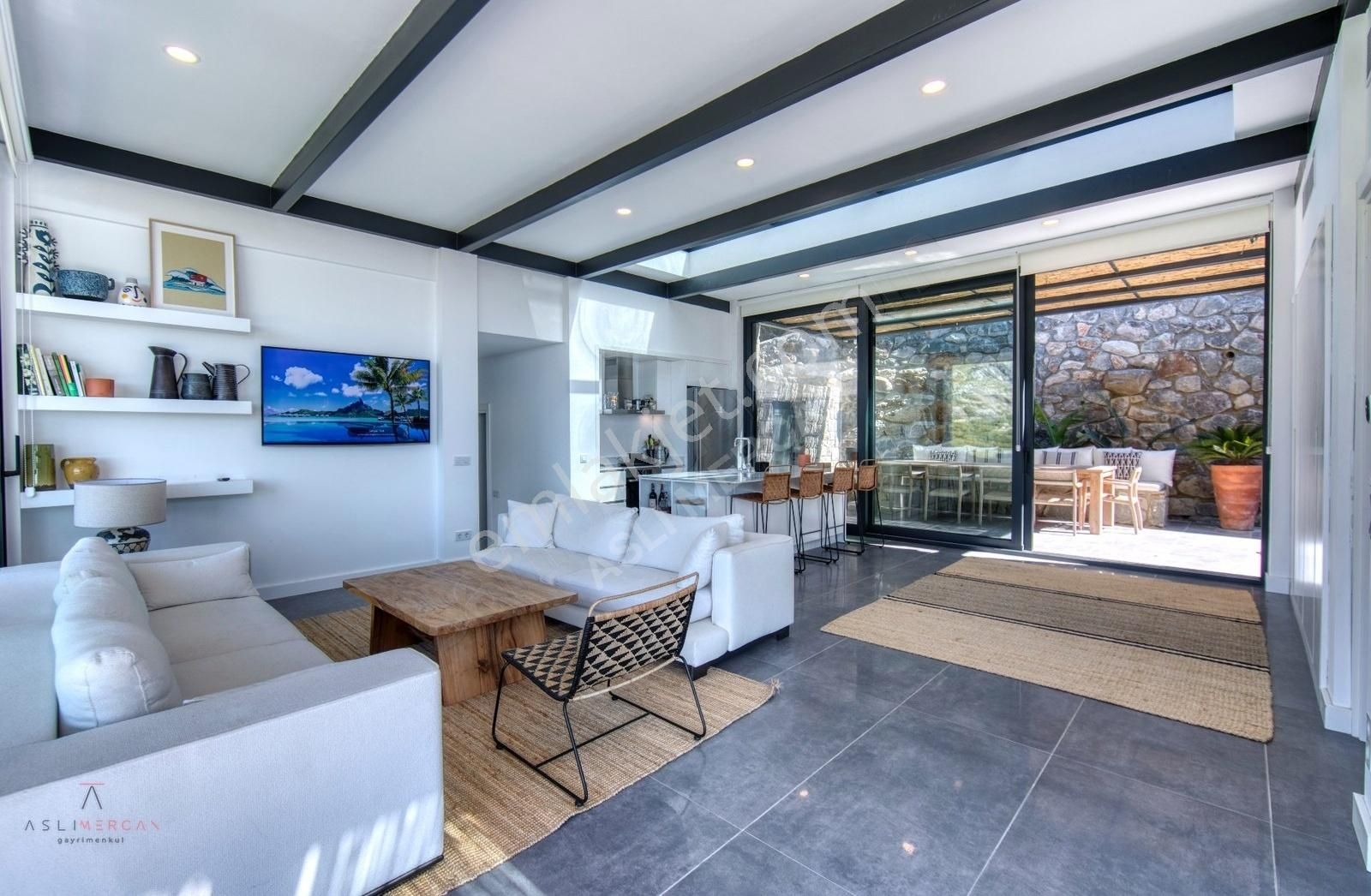 Gümüşlük Karakaya'da Etkileyici Modern Taş Villa - Görsel 11