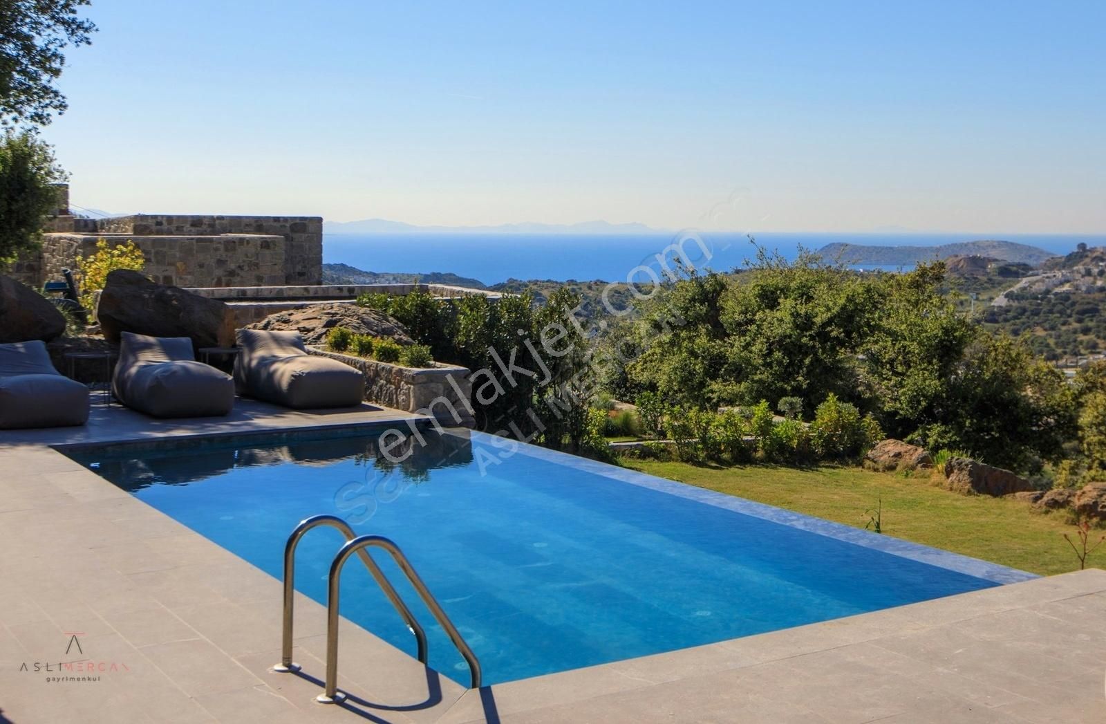 Gümüşlük Karakaya'da Etkileyici Modern Taş Villa - Görsel 16