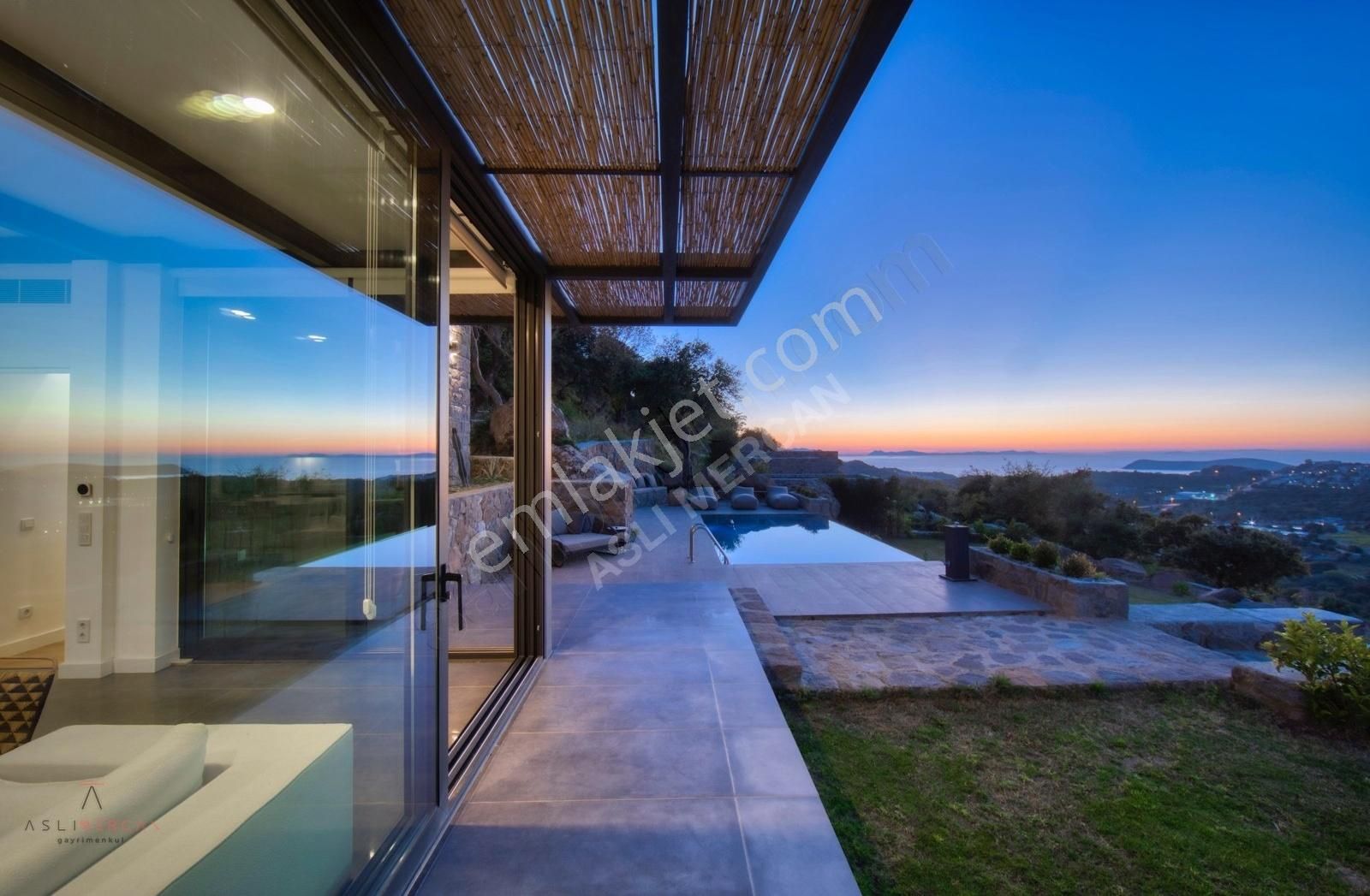 Gümüşlük Karakaya'da Etkileyici Modern Taş Villa - Görsel 4