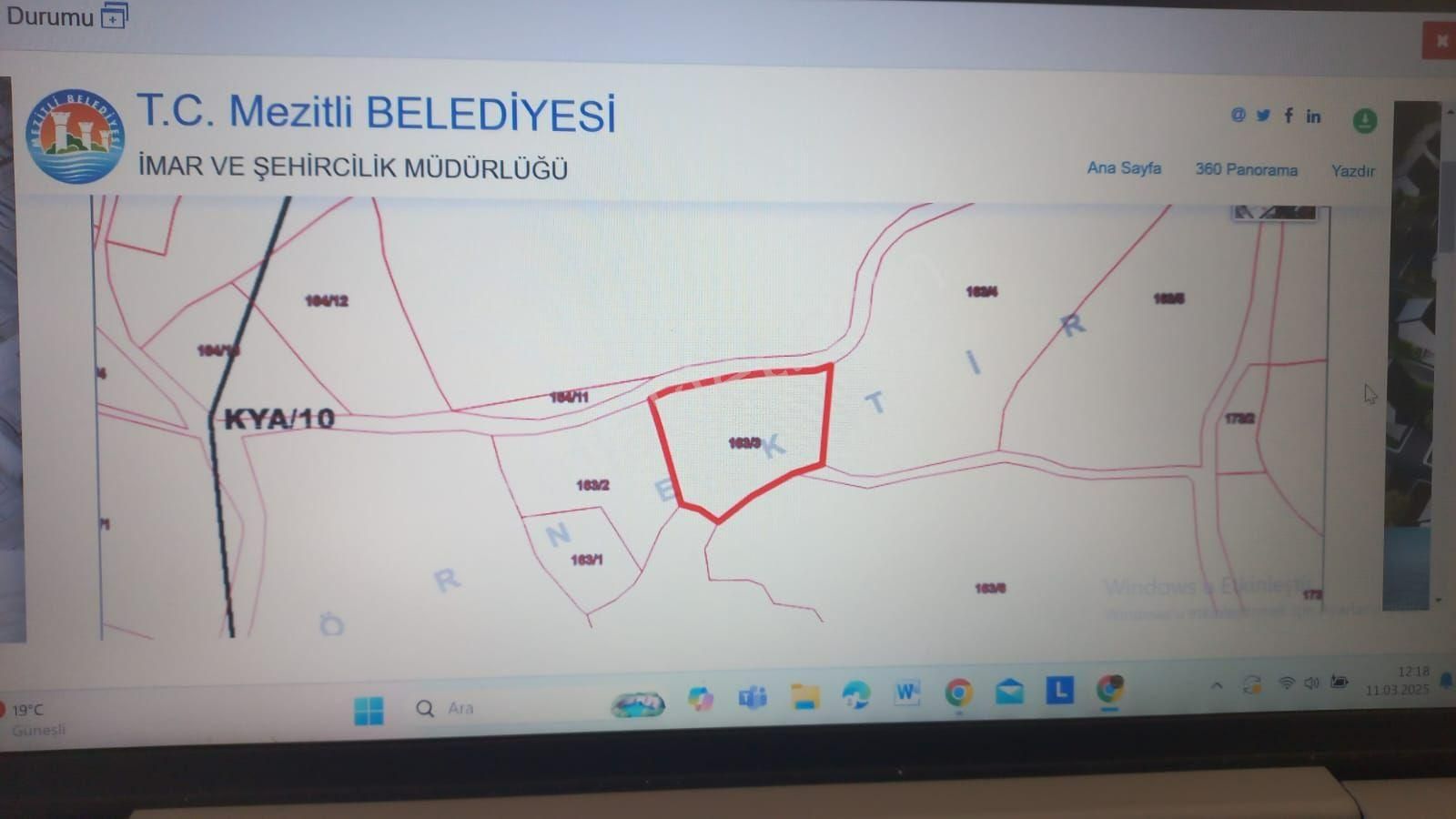 Hcl'den Mezitli Kuzucu Da Köycivarı Satılık 3.325 Metrekare Arsa - Görsel 2