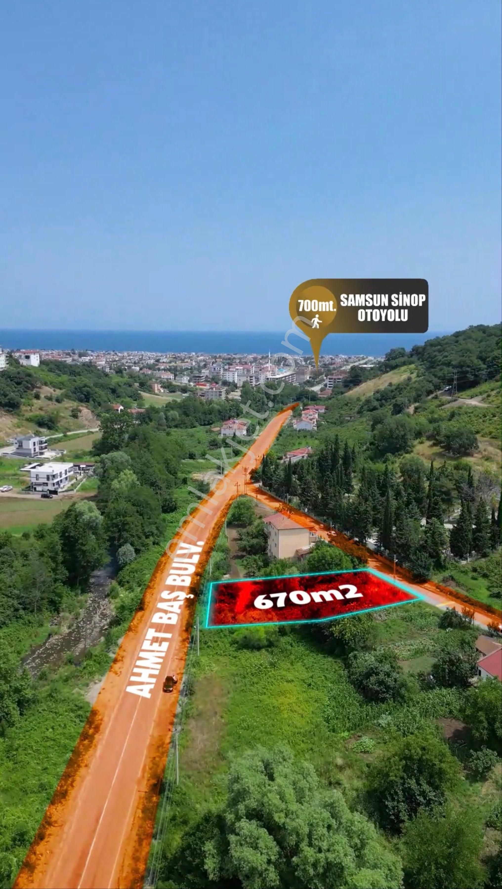 Truva'dan Atakum Taflan'da Yola Cephe 5 Kata İmarlı Satılık Arsa