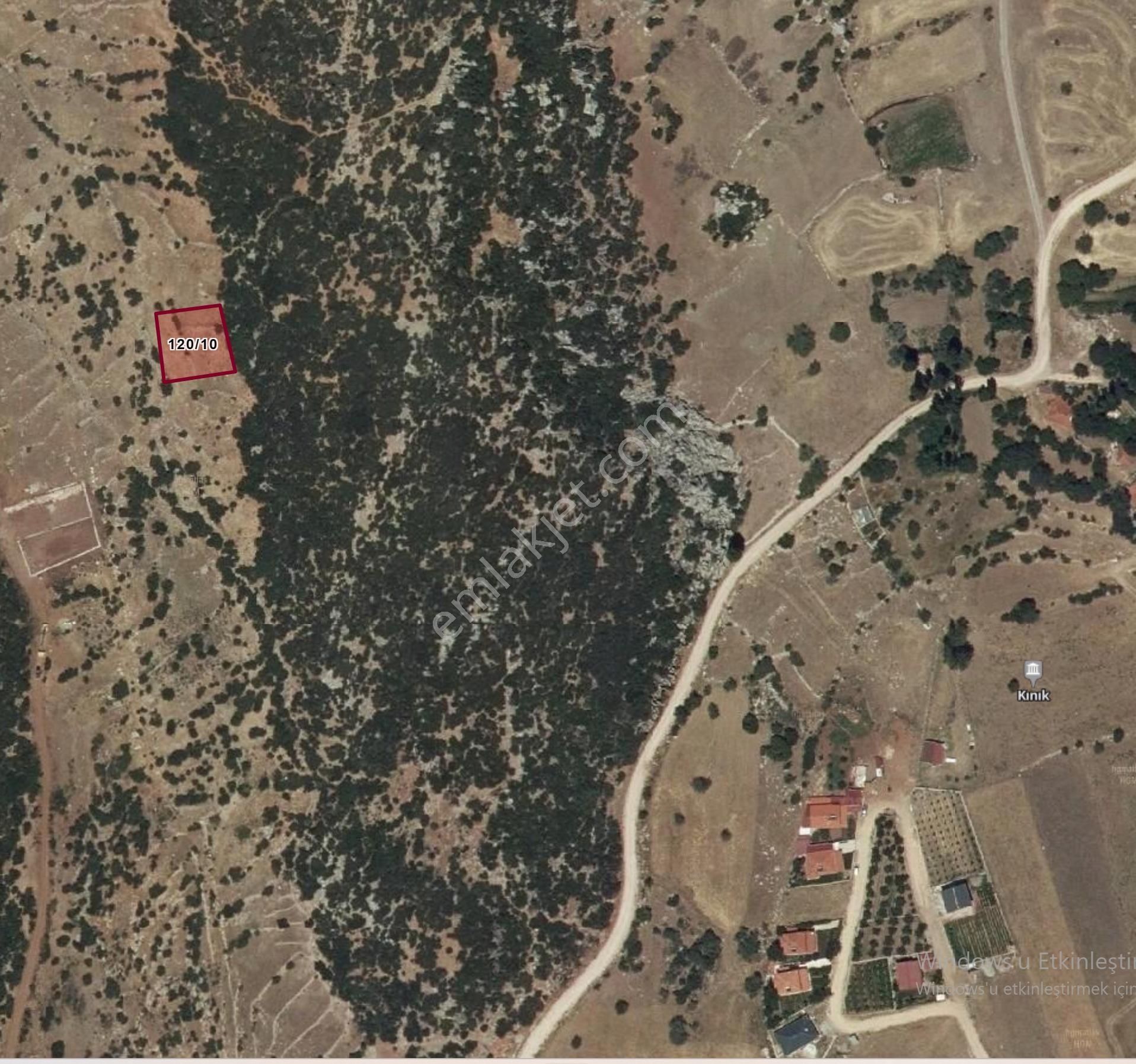 Seydikemer Yayla Kınıkta Kuş Bakışı Yerimiz Satılıktır. - Görsel 3
