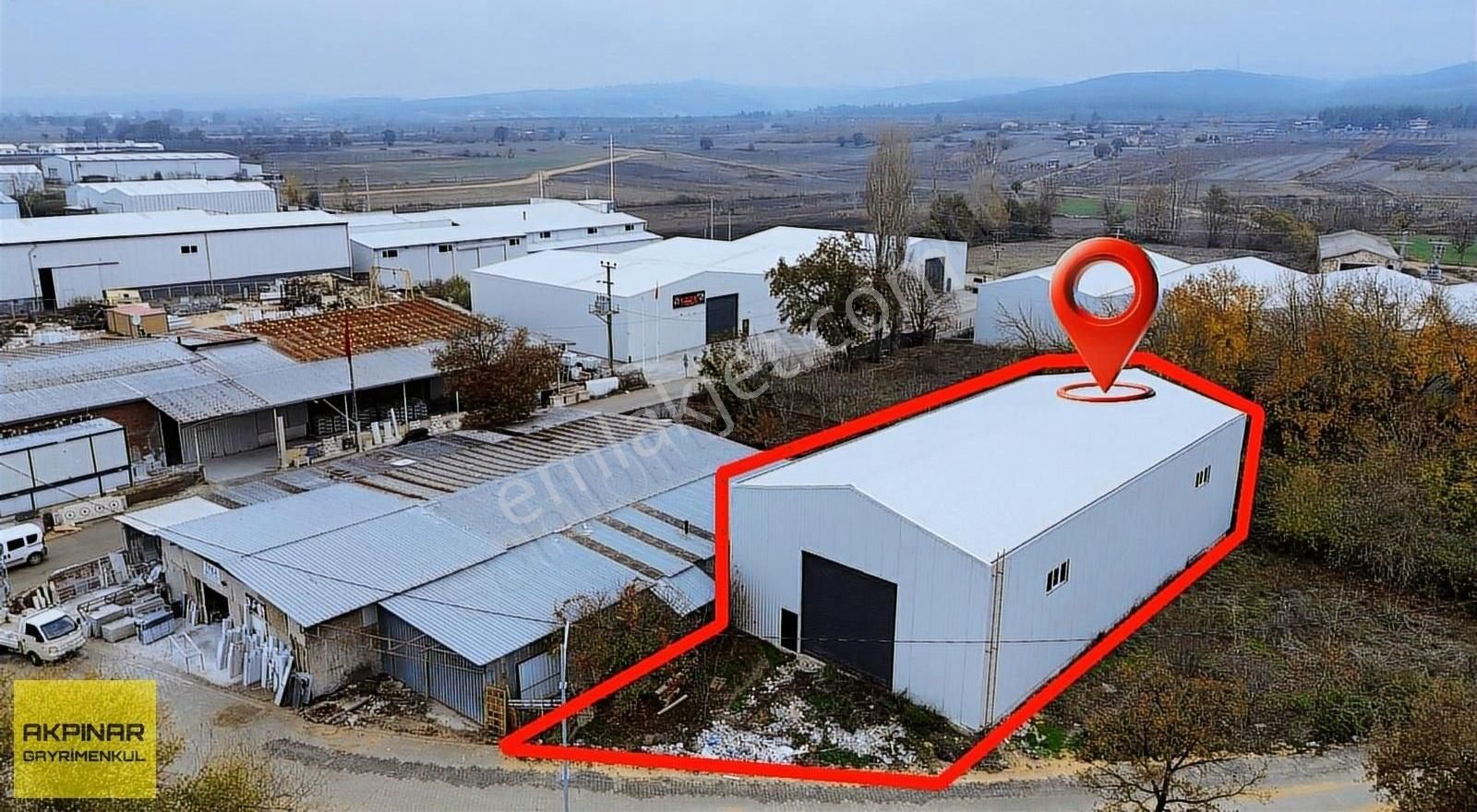 Mudanya Balabancık Kiralık Depo Akpınar Emlak'tan Balabancıkta 400 M2 Kiralık Fabrika & Depo