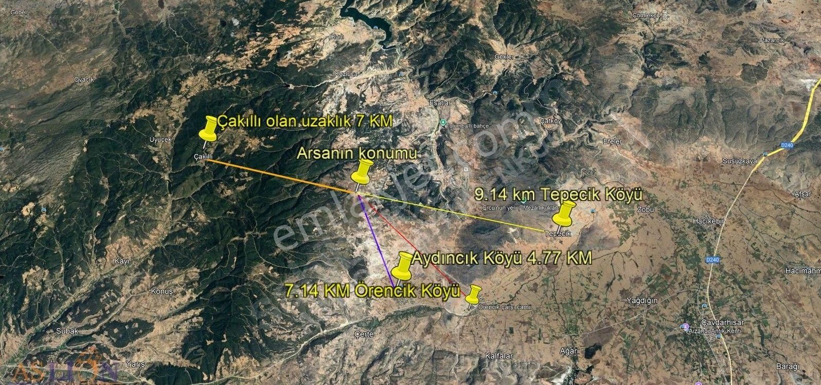 Emet Esatlar Köyü Satılık Tarla Emet Esatlarda Satılık 8.762 M² Müstakil Tek Tapulu Tarla