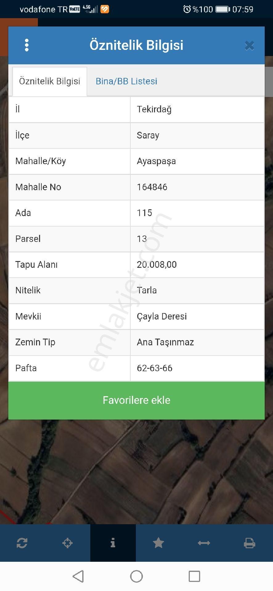 Tekirdağ Saray Ayaspaşa Da Kelepir Fırsat 1036 Metre