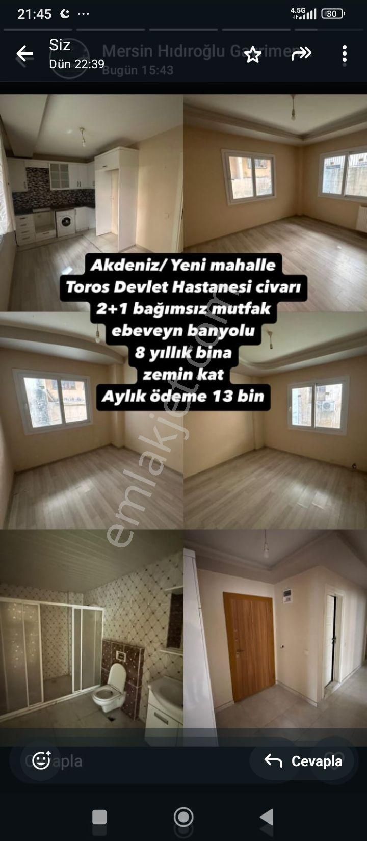 Mersin'de Merkezdeki 2+1 Kiralık Daire - Görsel 8
