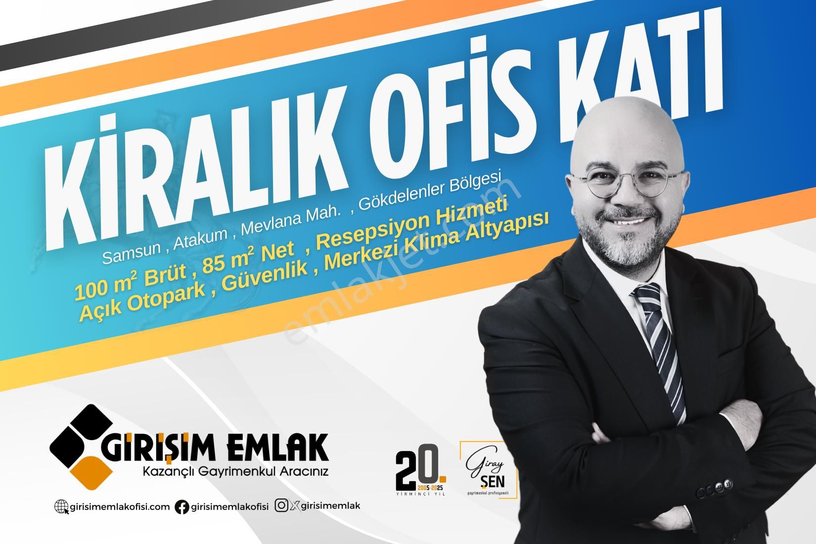 Gökdelenler Bölgesi Resepsiyonlu Güvenlikli Ofis