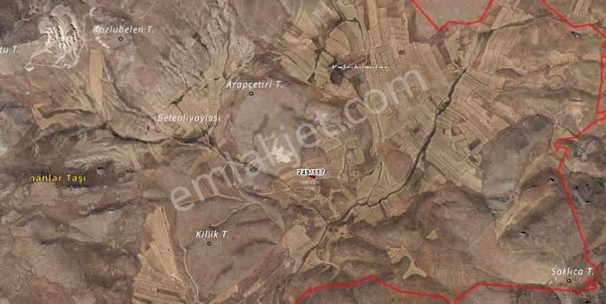 Burdur Kemer 'de Yatırımlık 1.107 M² Tarla - Görsel 3