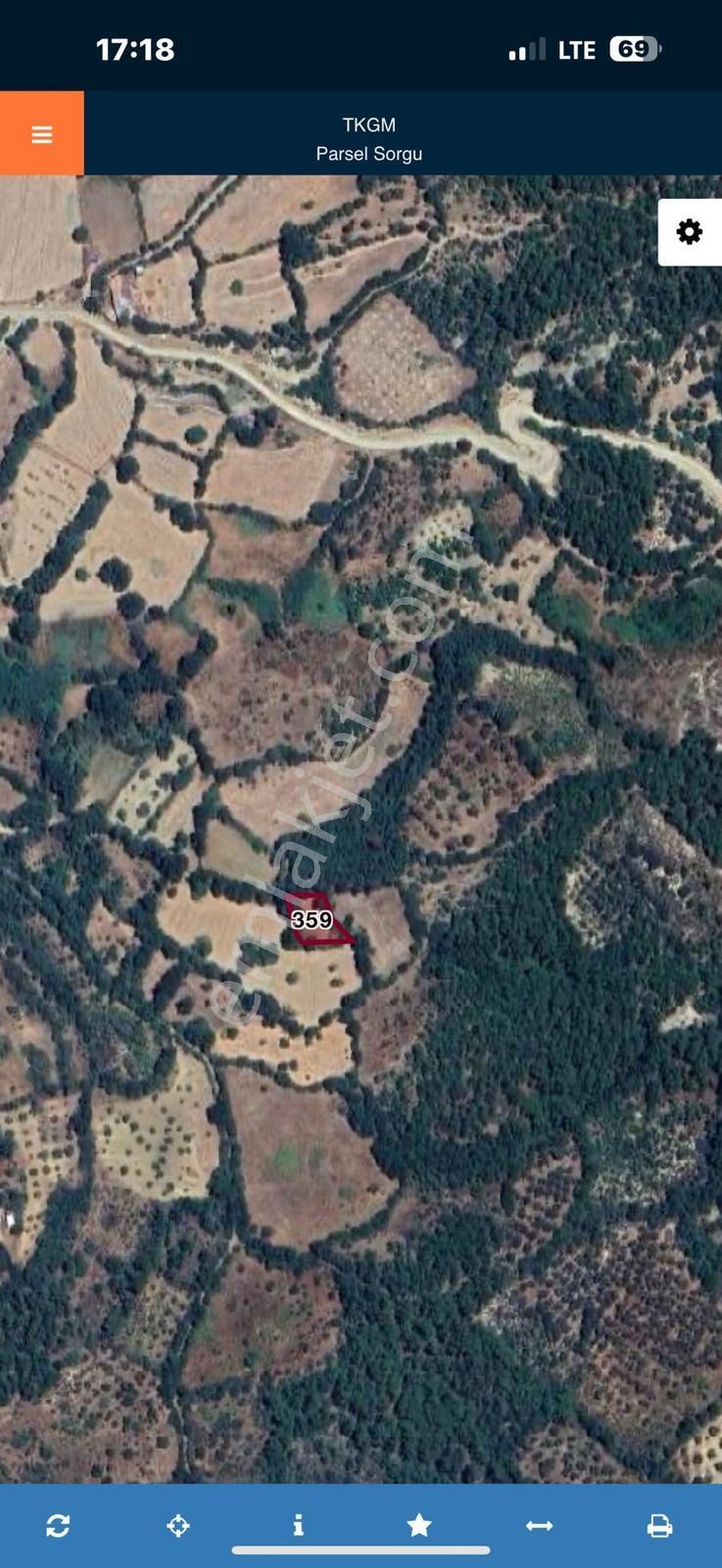 Çanakkale Bayramiç Sarayköyde Satılık 500 M2 Doğa Manzaralı - Görsel 2