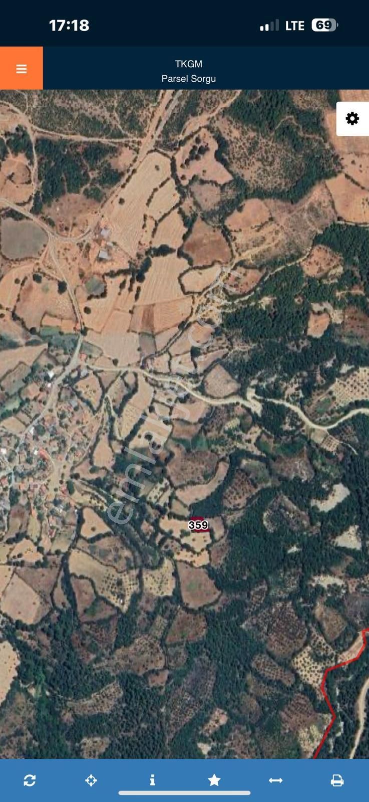 Çanakkale Bayramiç Sarayköyde Satılık 500 M2 Doğa Manzaralı - Görsel 4