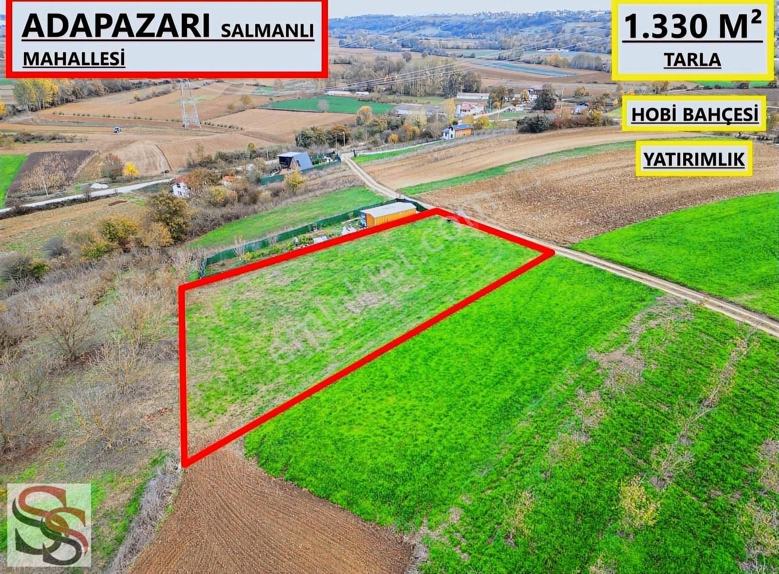 Adapazarı Salmanlı Satılık Tarla Adapazarı Salmanlı Mahal. Muhteşem Konumda 1.330 M² Hobi Bahçesi