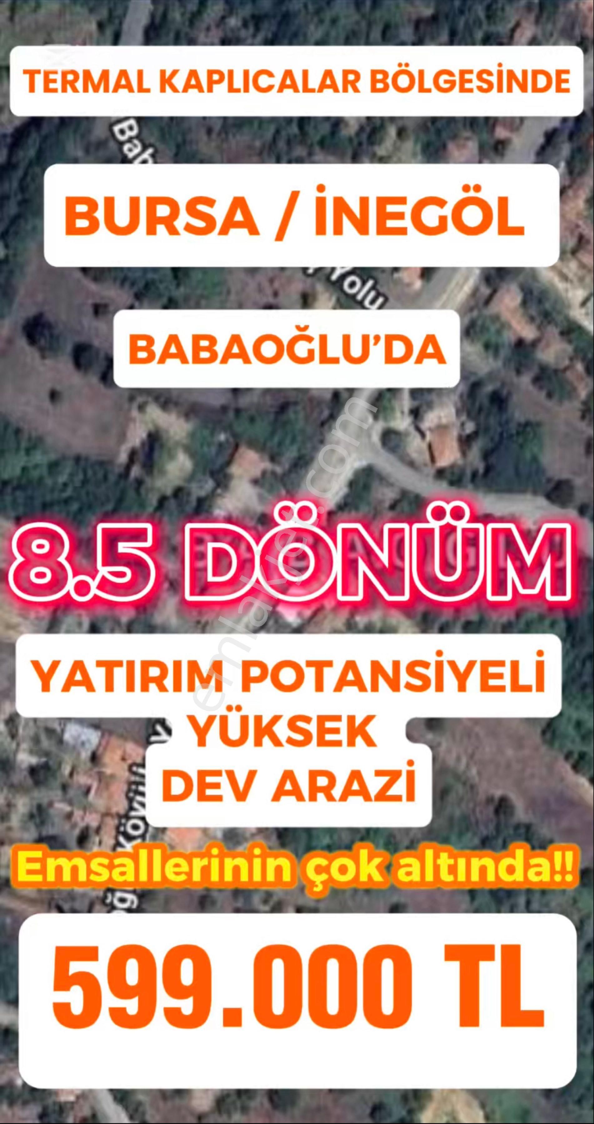 İnegöl Babaoğlu Satılık Tarla 🏡 Bursa İnegöl’de Köye Yakın, Doğa Manzaralı Etrafı Meyve Bahçeleri Olan Fırsat Tarla🌿