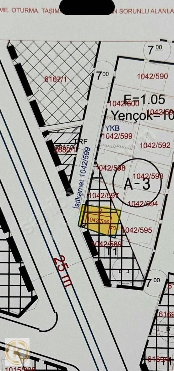 Adapazarı Şeker Satılık Ticari İmarlı Adapazarı Sedat Kırtepe Caddesinde 133m2 Ticari İmarlı Arsa