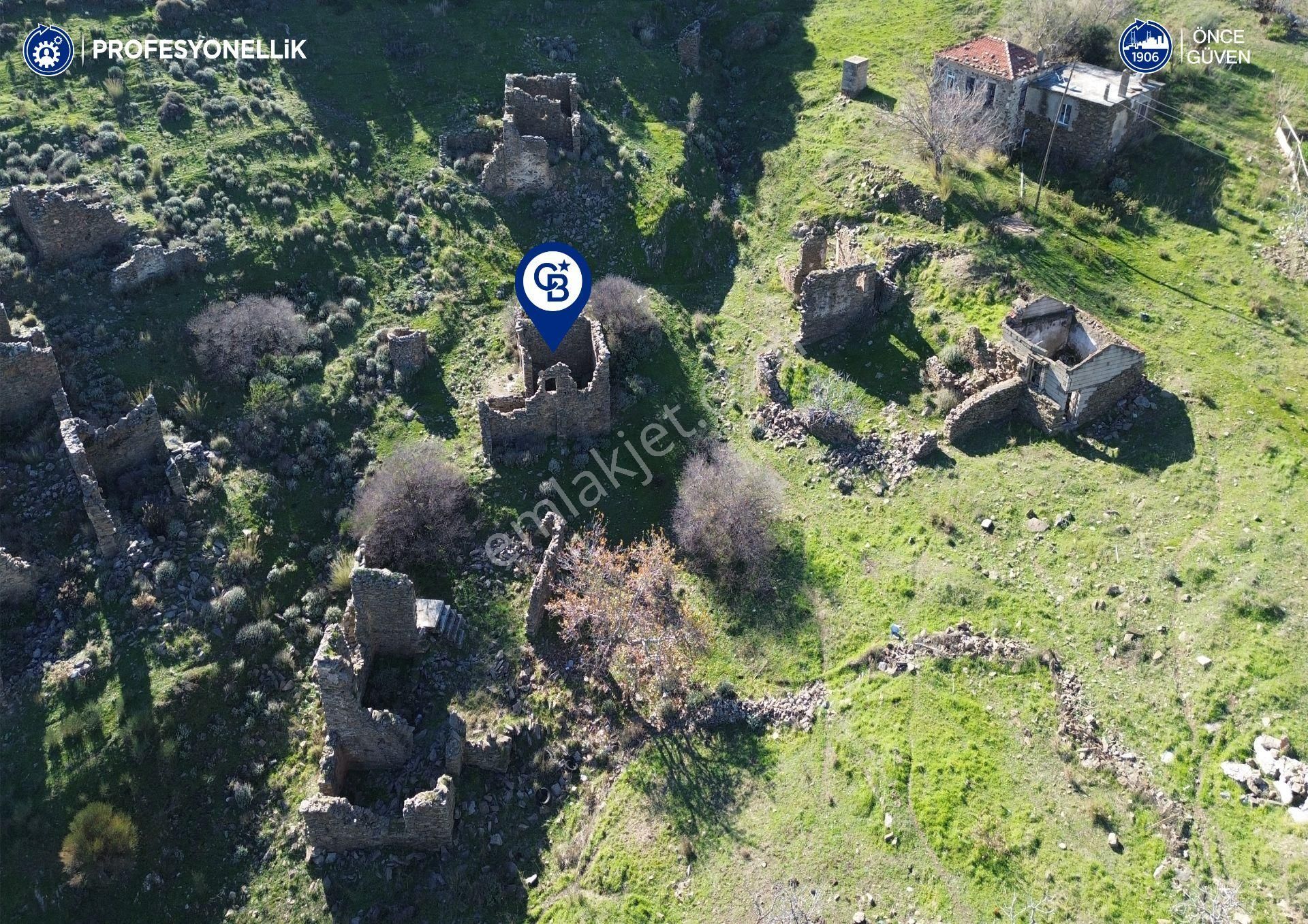 Karaburun Parlak Mahallesi'nde 250 M2 Yıkık Taş Ev Ve Avlusu - Görsel 7