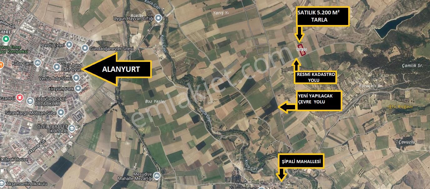 Aydınlık Emlaktan Bursa İnegöl Şipali'de Satılık 5.200 Metre Kare Tarla - Görsel 8