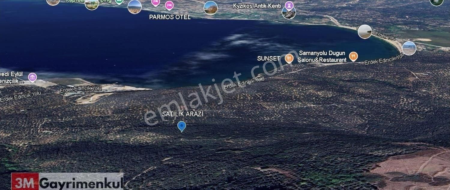 Balıkesir Bandırma Edincik Mahallesinde Satılık Deniz Manzaralı Arazi - Görsel 8