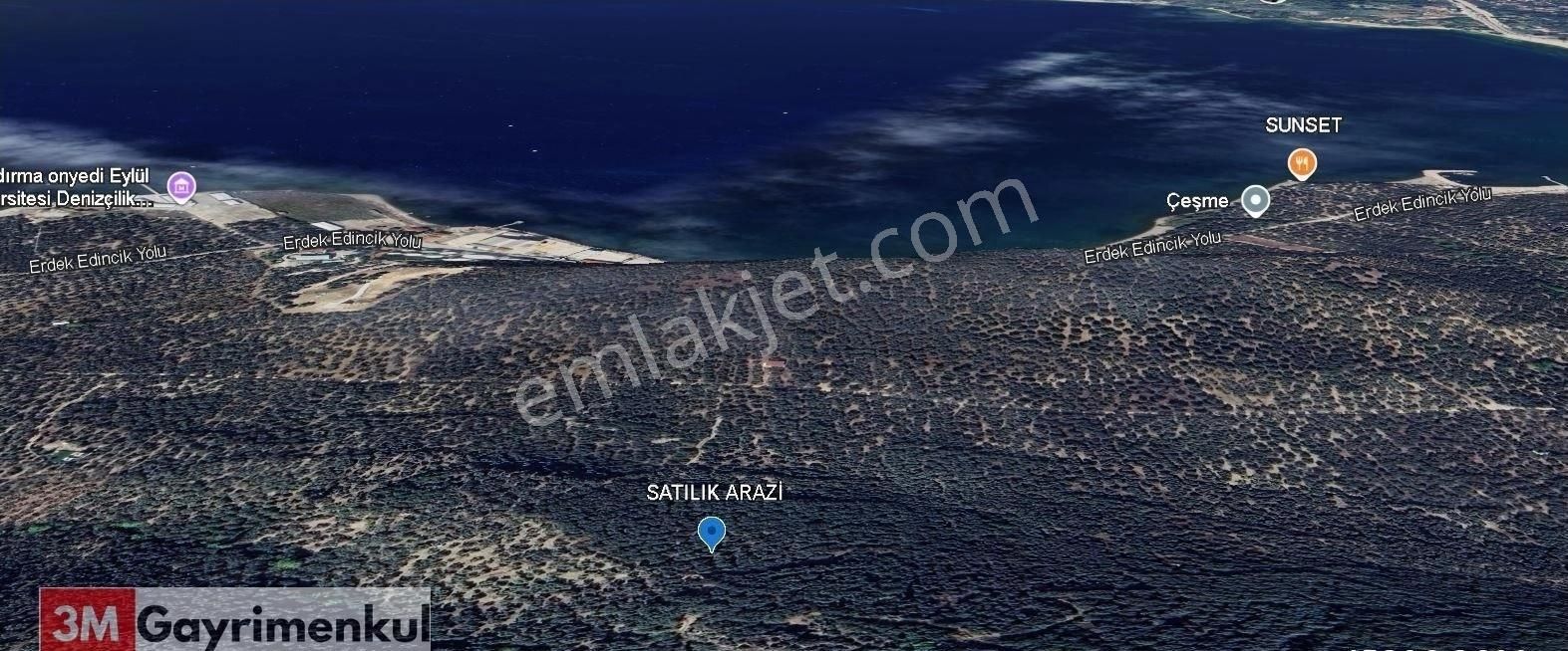 Balıkesir Bandırma Edincik Mahallesinde Satılık Deniz Manzaralı Arazi - Görsel 2