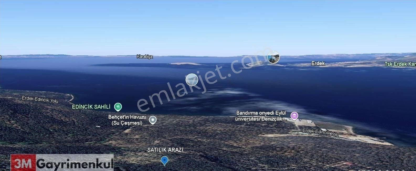 Balıkesir Bandırma Edincik Mahallesinde Satılık Deniz Manzaralı Arazi - Görsel 7
