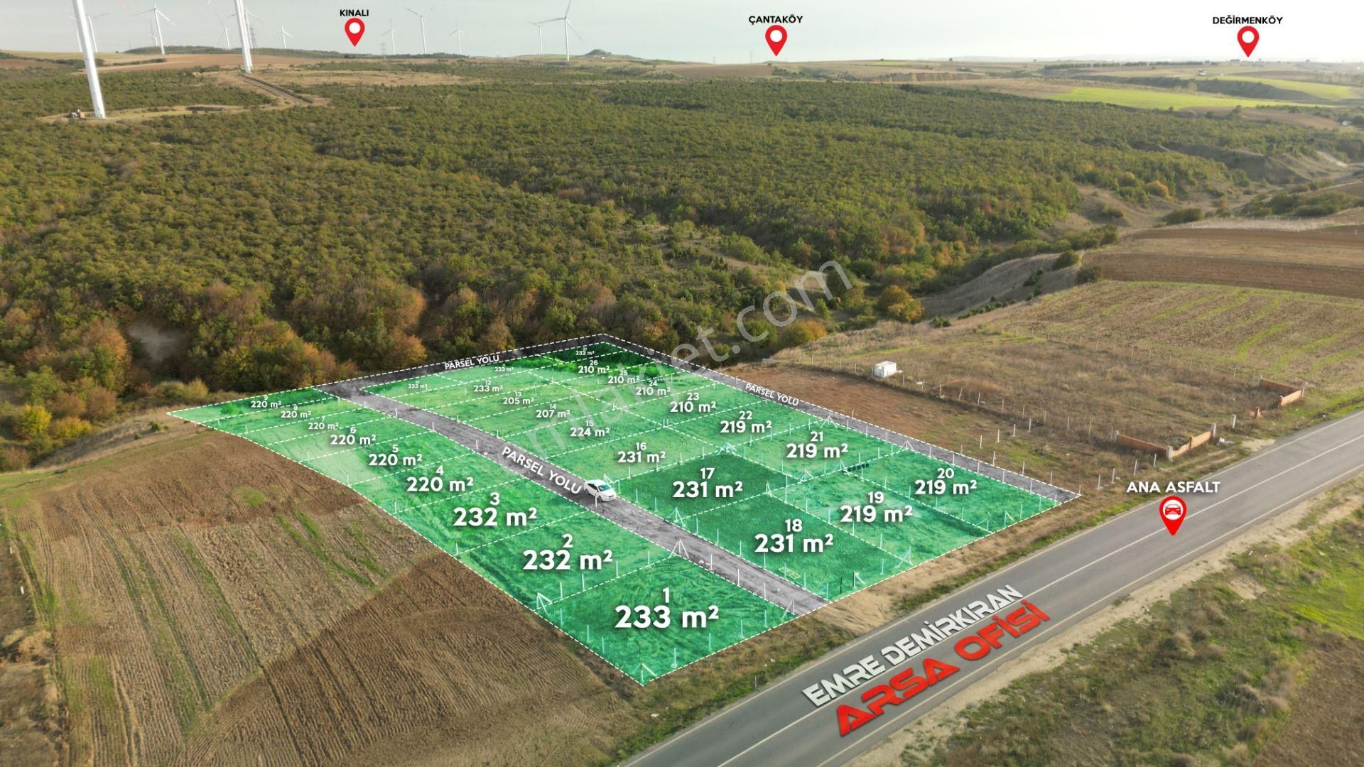 Silivri Değirmenköy'de Ana Asfalta Cephe 220 M² Satılık Tarla - Görsel 3