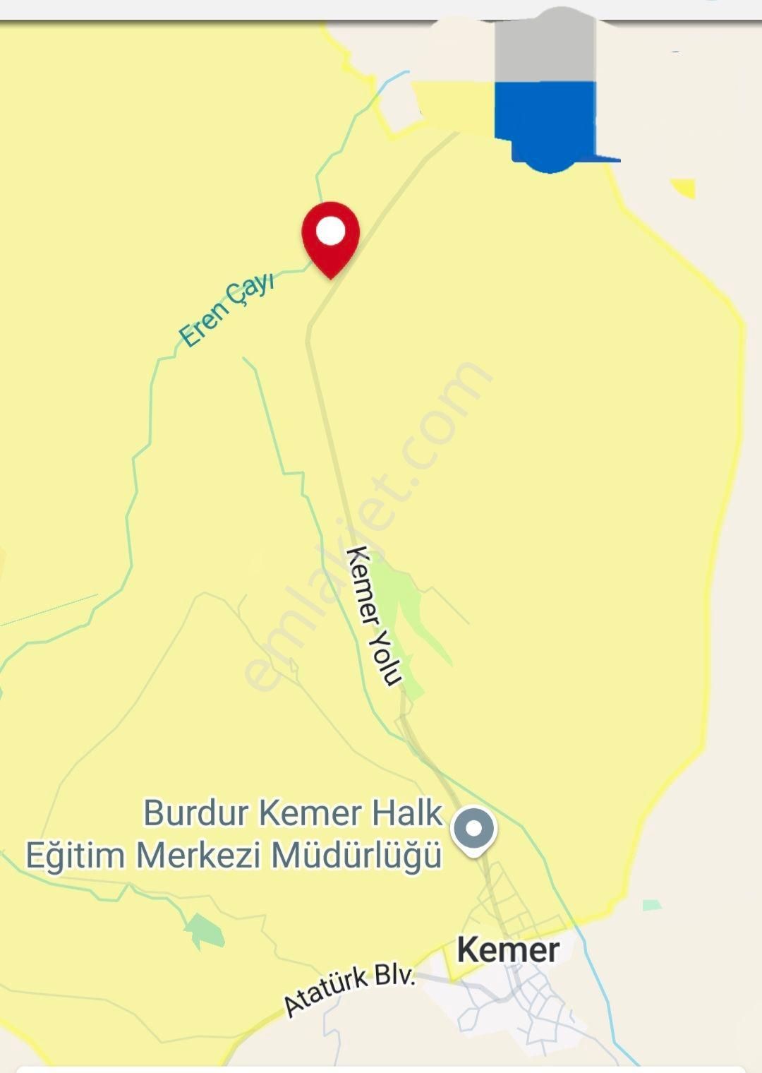 Burdur Kemer Satılık Özel Kullanım Bayram Önü Fırsatı Kemer Kemer De Antalya Burdur Asfat Yoluna 50 Metre Cepeli 1400 M2