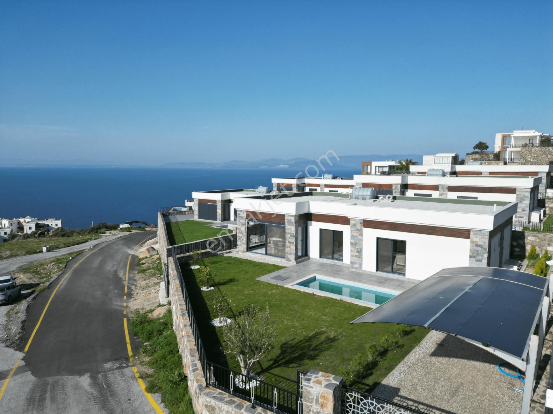 Bodrum Gündoğan Satılık Villa Bodrum Gündoğan Panoramik Deniz Manzaralı, Özel Havuzlu Satılık 6+1 Müstakil Villa