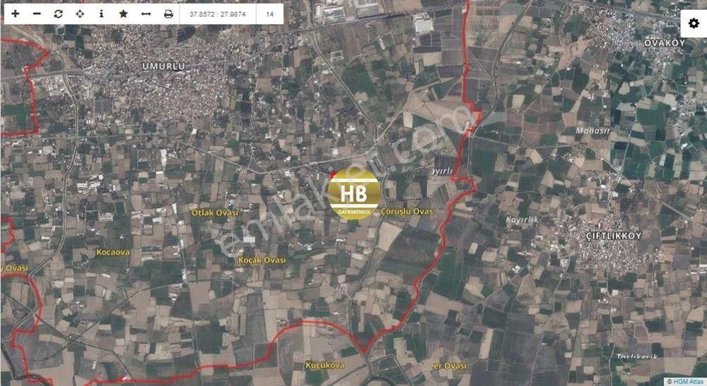 H'den Satılık Tarla, Kadastral Yol Cepheli Verimli Tarım Arazisi - Görsel 25