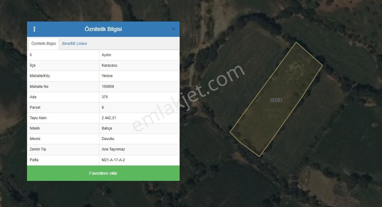 Karacasu Yenicede Sulu Verimli Bahçe 2442 M2 - Görsel 2