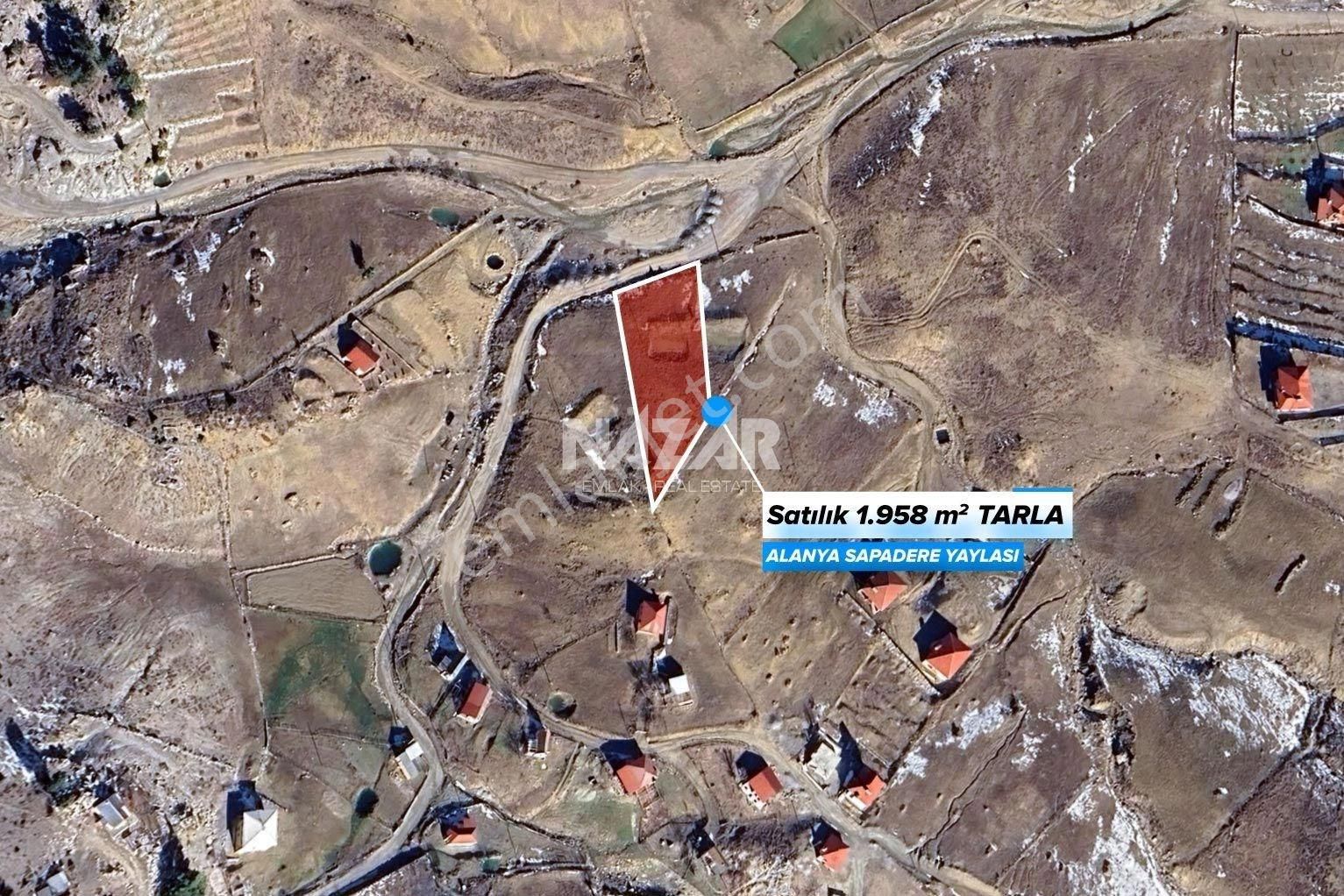 Alanya Sapadere’de 1.958 M² Satılık Tarla