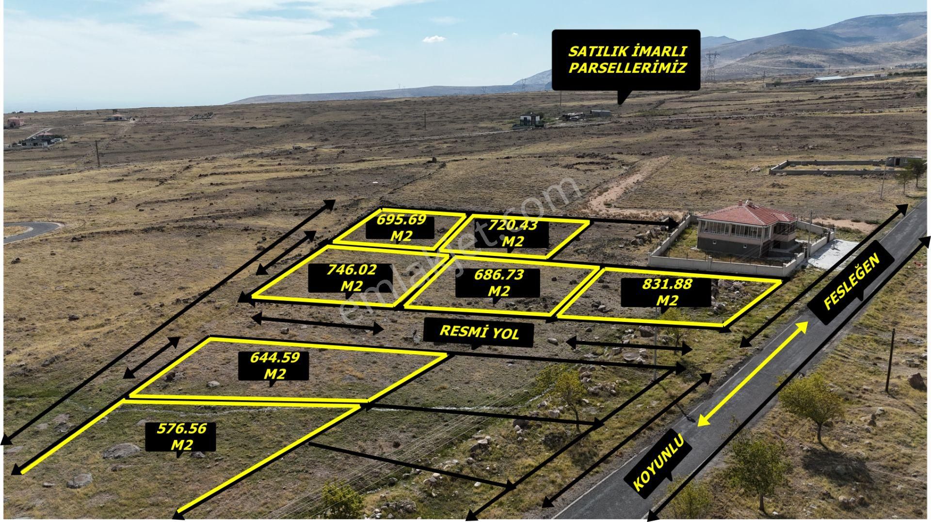 E.gökal Koyunlu! Mükemmel Konum ! İmarlı Parselli 576 M2 Arsa !satılık
