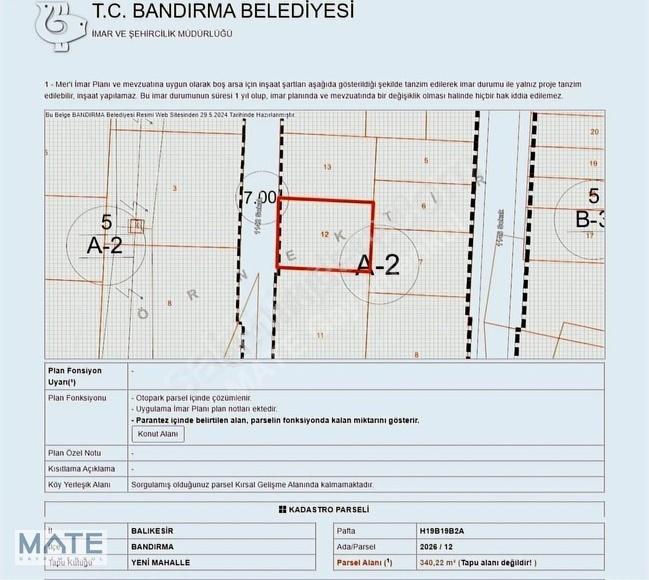 Yeni Mah. 340 M2 Müstakil Parsel Ayrık 2 Kat İmarlı Arsa - Görsel 4