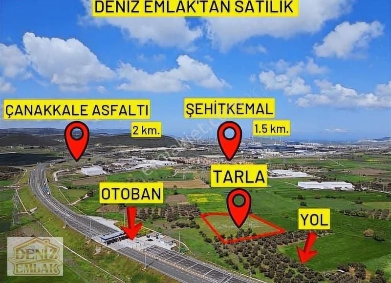 Aliağa B. Hayrettin Paşa Satılık Tarla Foça Otoban Gişelerinin Altında 381m2 Tarlamız Satılık