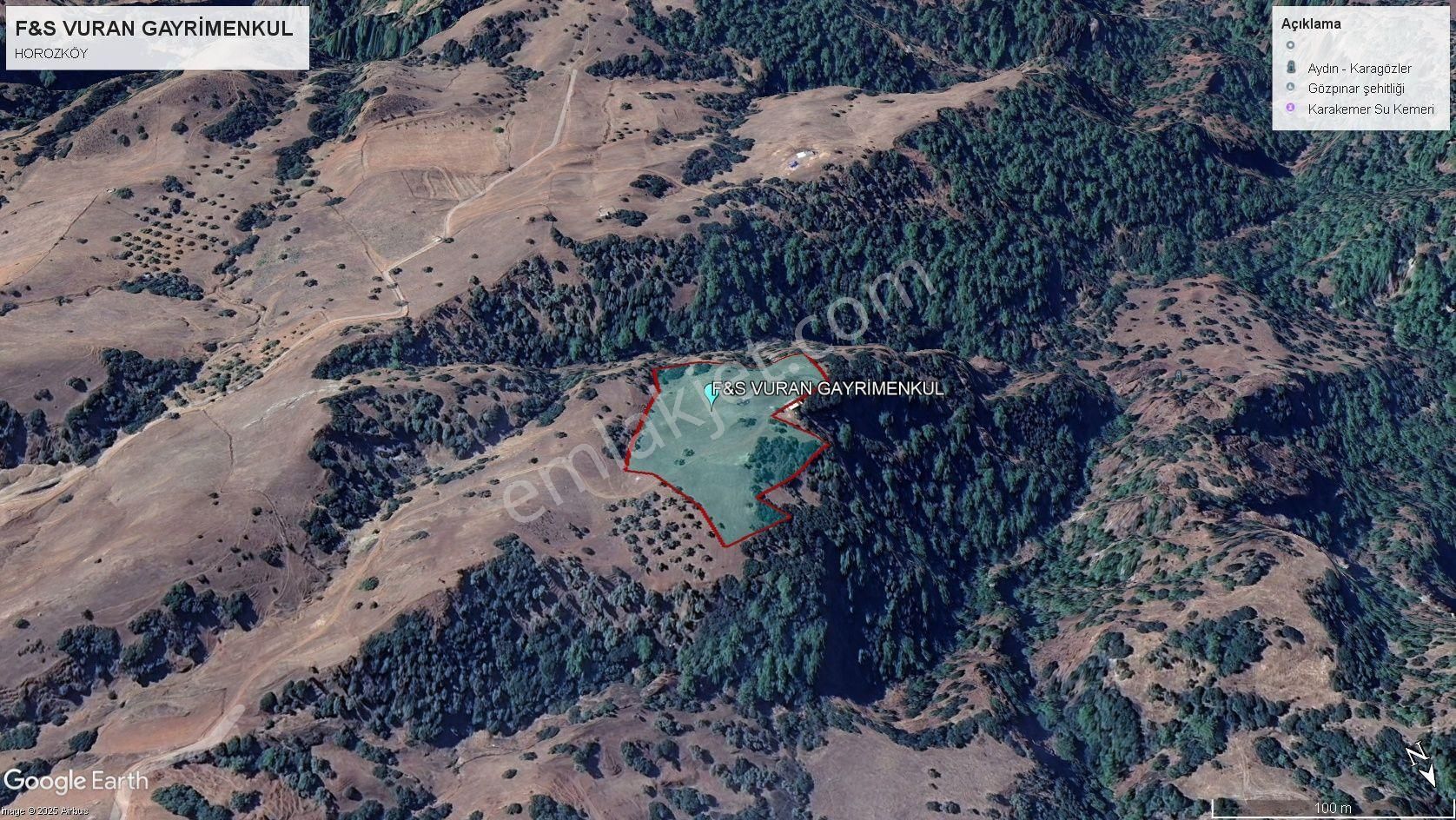 Efeler Horozköy’de Prefabrik Uygun Satılık Tarla Ve Zeytinlik