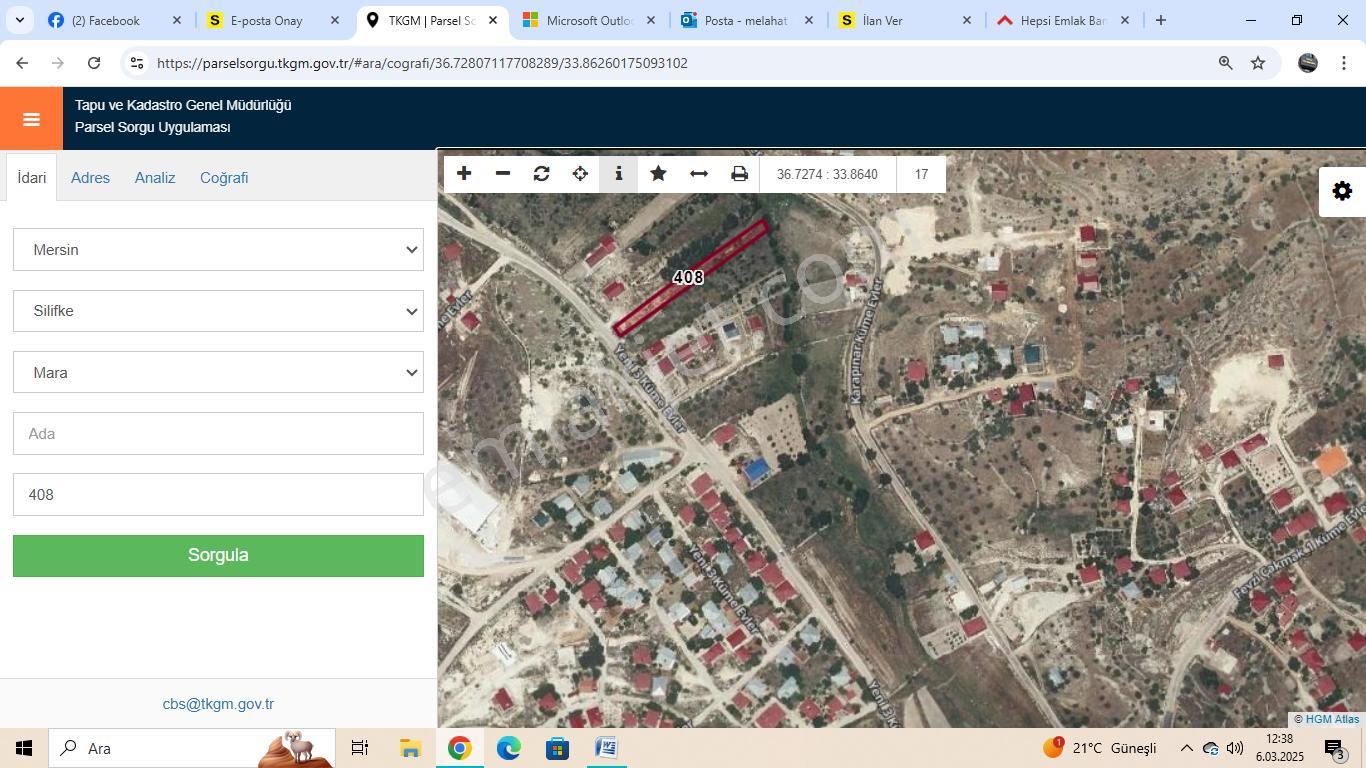 Mersin Silifke Mara'da Kavak Yoluna Sıfır Satılık Arsa - Görsel 4