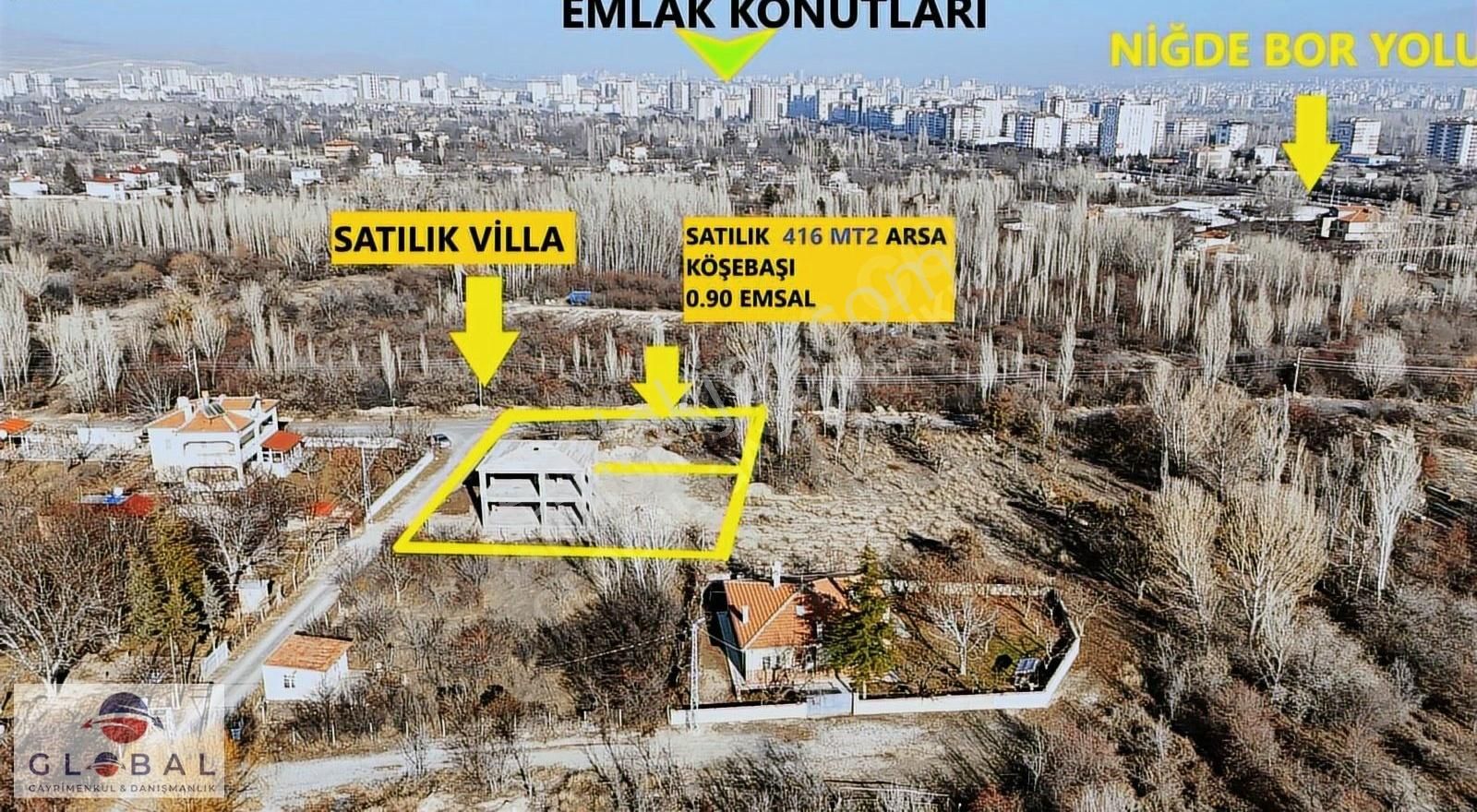 Niğde Merkez Fertek Satılık Villa Global Emlaktan Kampüs Karşısı Harika Konumda Satılık Villa