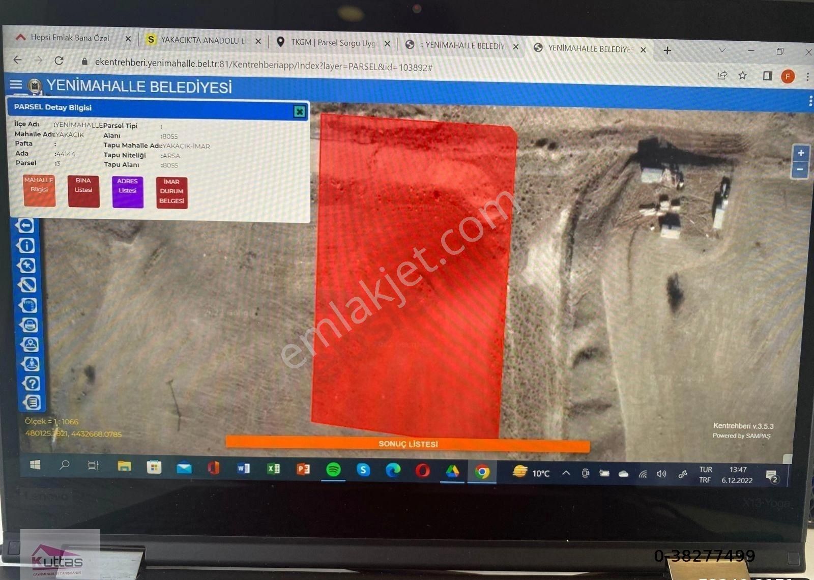 Yenimahalle Yakacık Hurdacılar Sitesi 1150 M2 İmarlı Arsa Canay Gayrimenkulden - Görsel 18