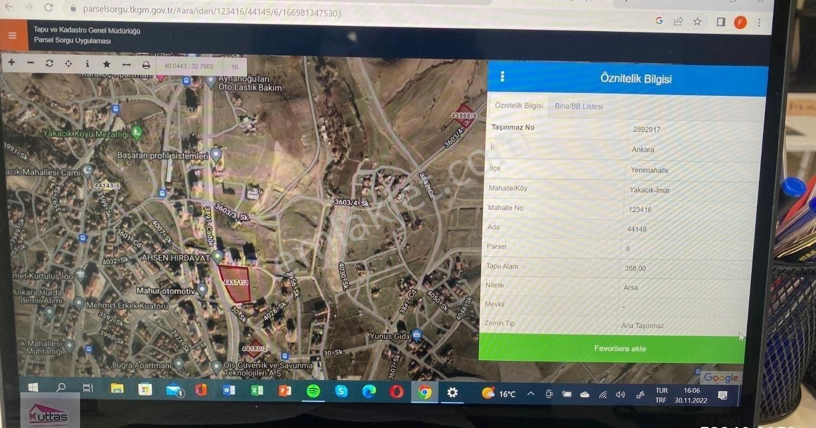 Yenimahalle Yakacık İmarlı 44 M2 Ev Yeri Toplam 358 M2 Canay Gayrimenkul - Görsel 15