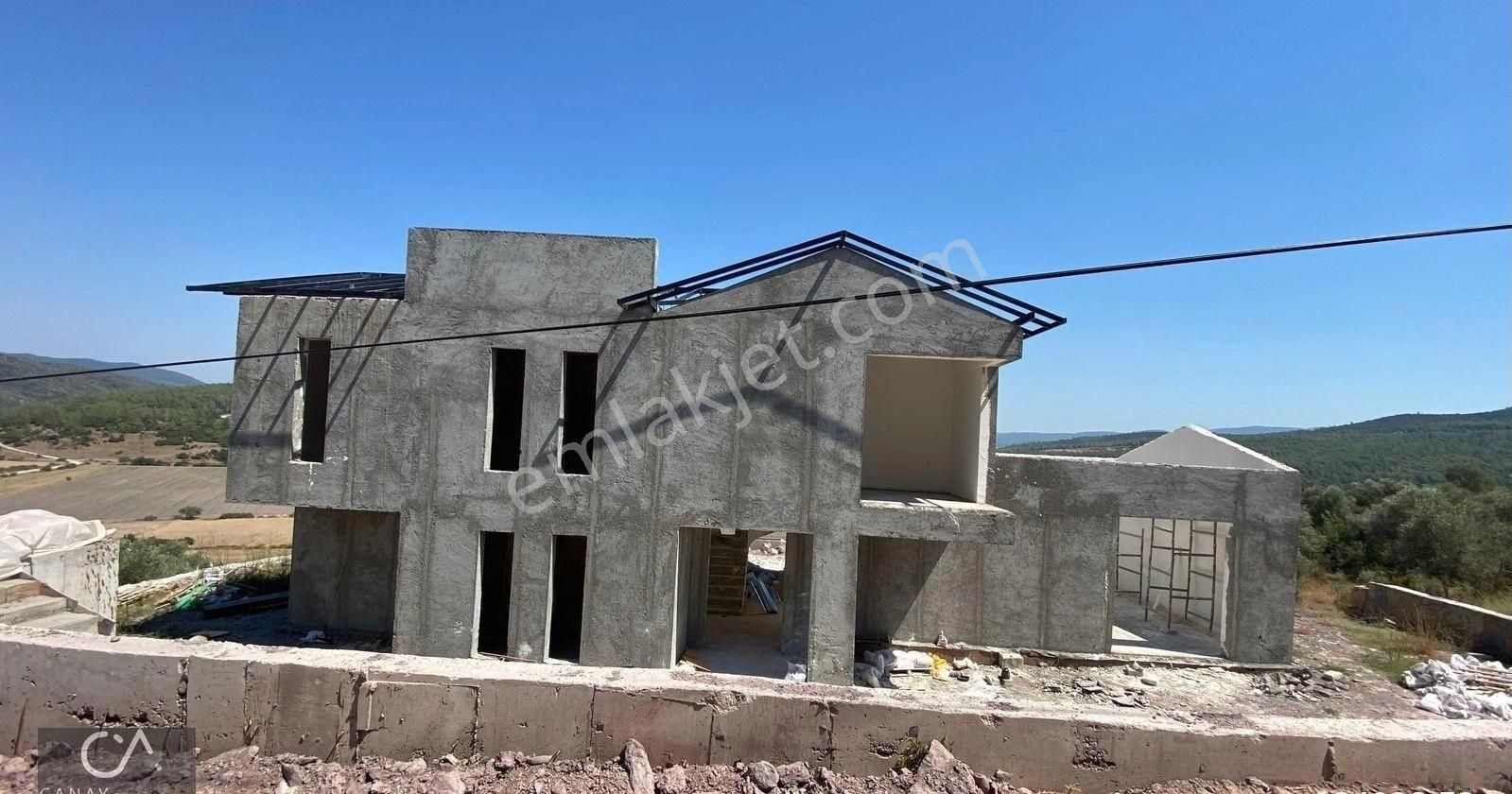 Milas Bodrum Yolunda Meşelik Mah İmarlı 1535 M2 İçinde 300 M2 Havuzlu Villa -zeytinlik Satılık - Görsel 4