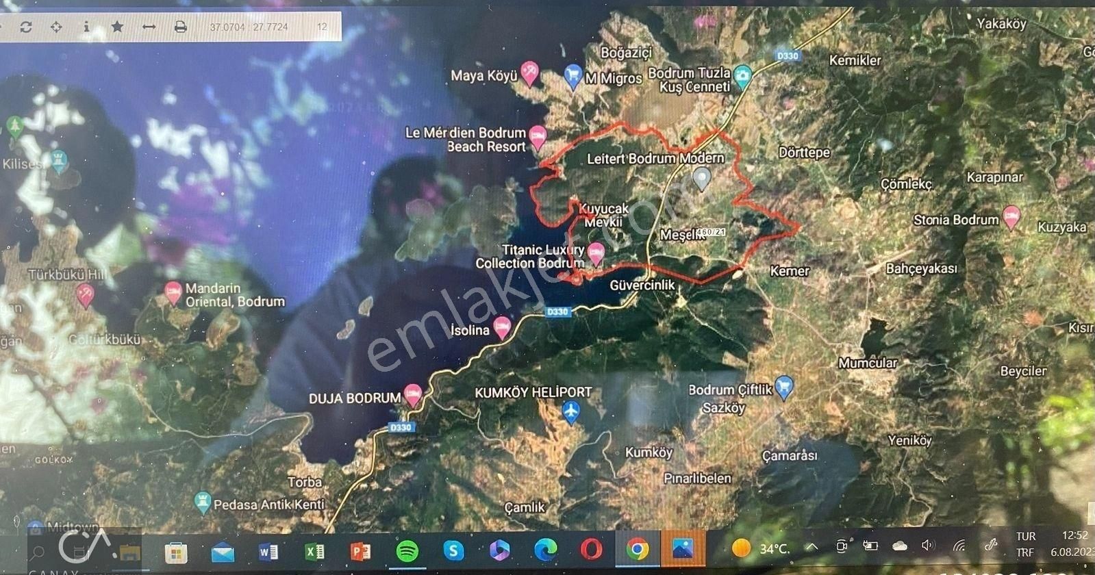 Muğla Milas Satılık Turizm İmarlı Milas Bodrum Yolunda Meşelik Mh İmarlı 20 İla 25 Villa Yapmaya Uygun Zeytinlik